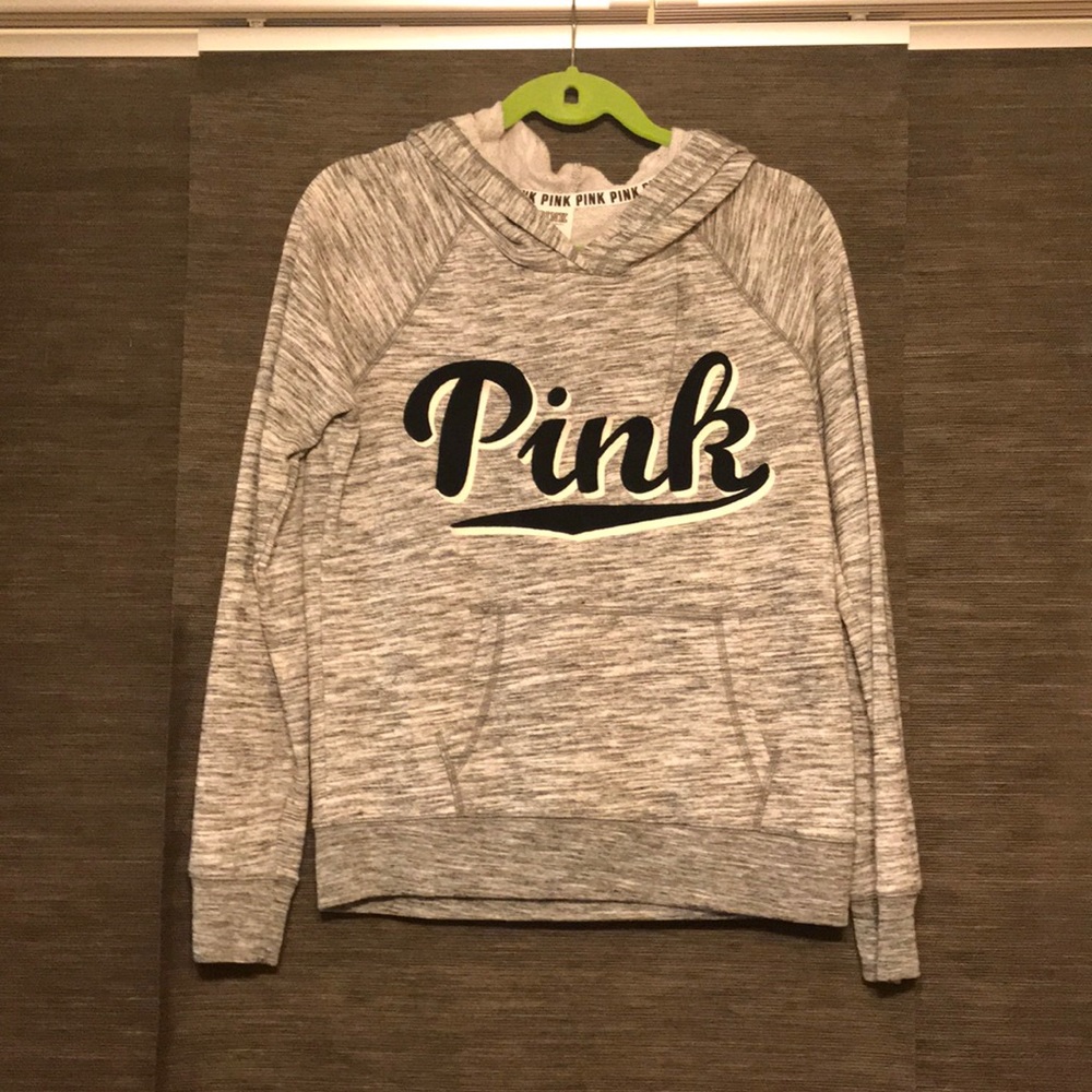 Black, gray and white Pink sweatshirt